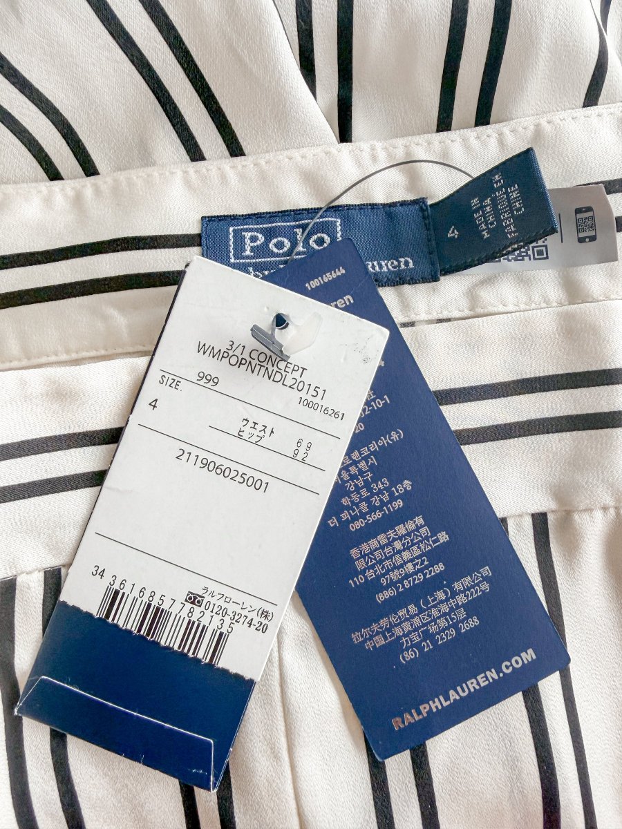 Polo Ralph Lauren Satin Striped Straight Leg Trousers - Imagen 9