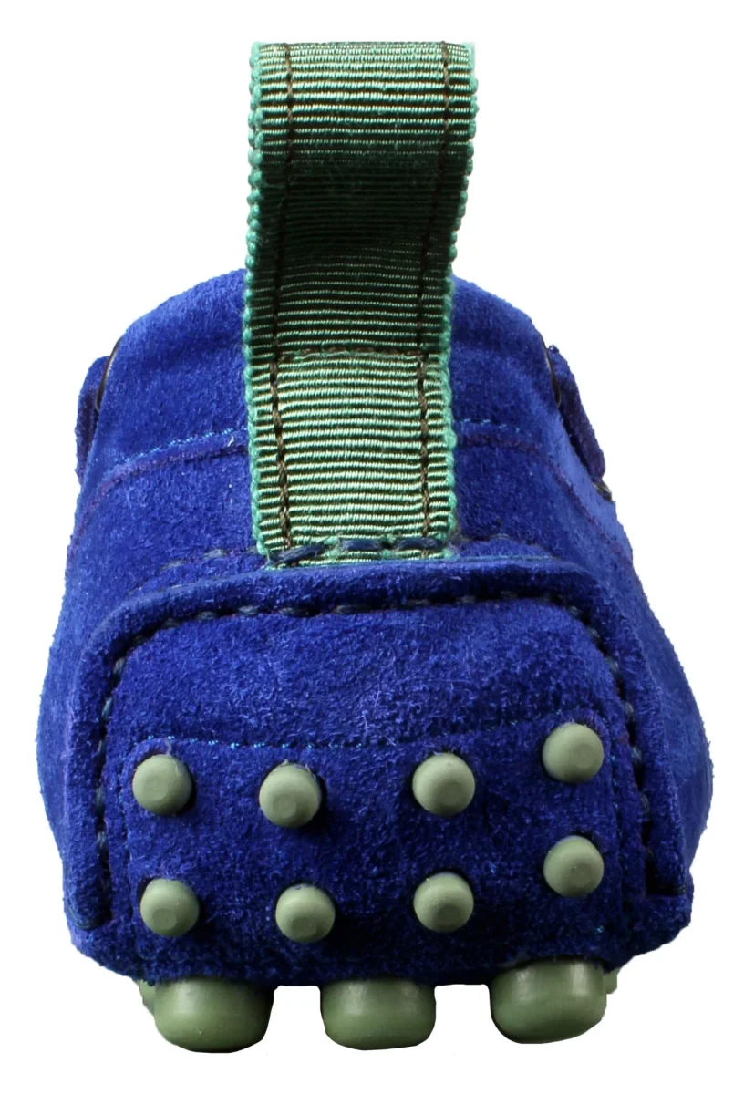 Pal Zileri Blue Suede Car Driving Loafer Shoes - Imagen 6