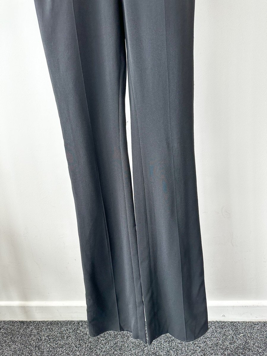 David Koma Black Lace-Up Cut-Out Details Evening Jumpsuit - Imagen 5