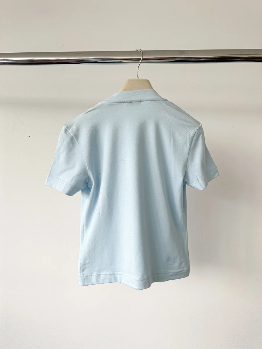 Jacquemus Grosgrain Logo Patch Cotton T-Shirt - Imagen 5