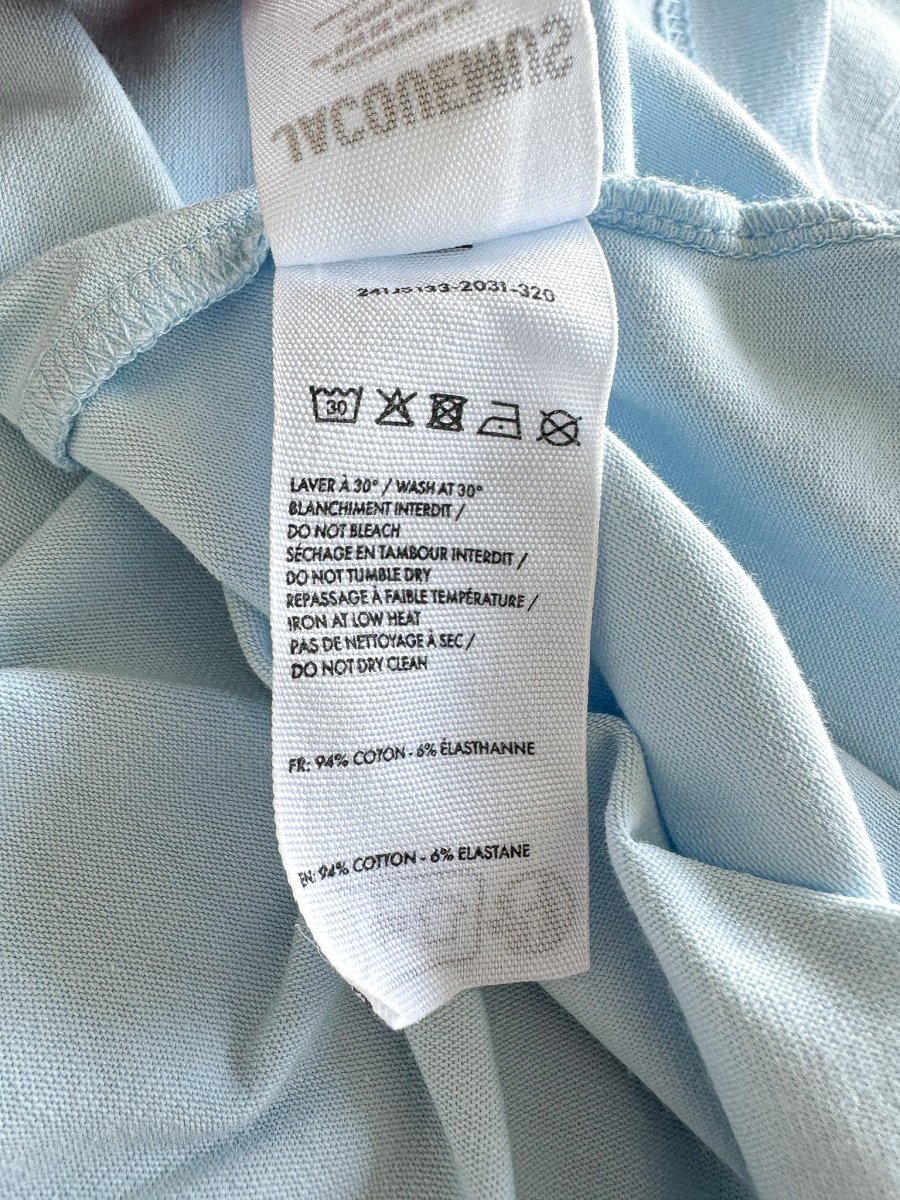Jacquemus Grosgrain Logo Patch Cotton T-Shirt - Imagen 9