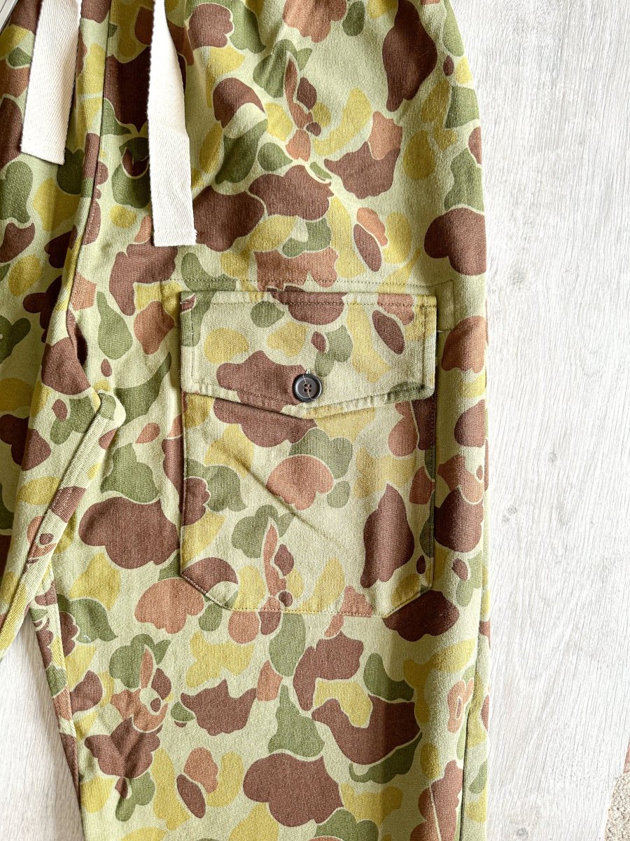 Nigel Cabourn Drawstring Sweatpants Jogging Bottoms Military Camouflage - Imagen 5