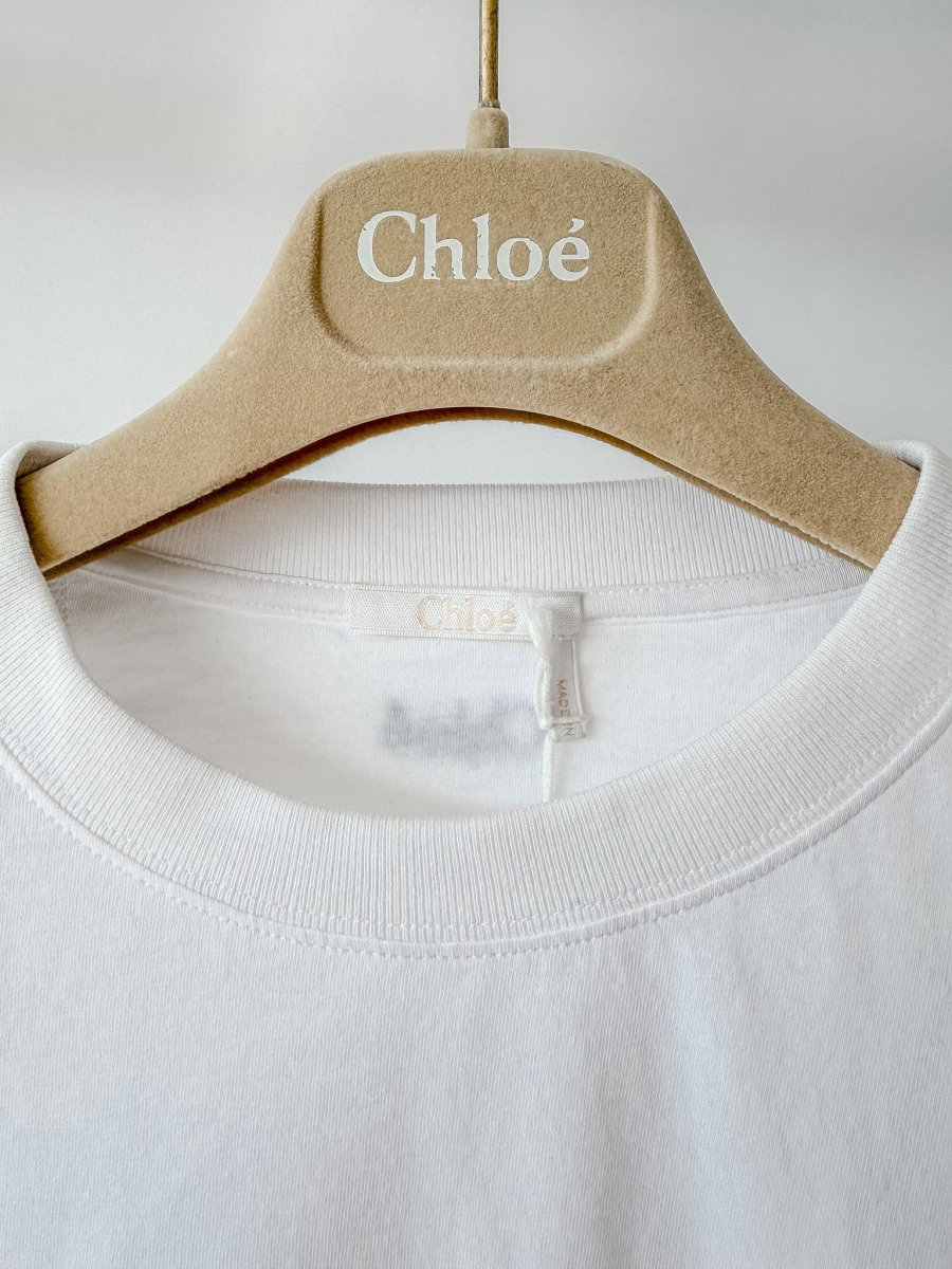 Chloe White Ruffle Flutter Sleeve T-Shirt Top - Imagen 6