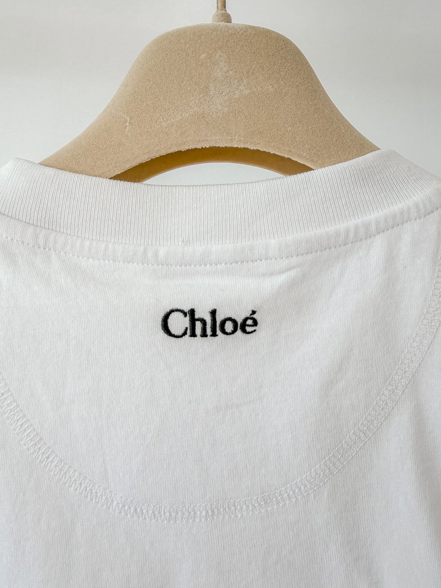 Chloe White Ruffle Flutter Sleeve T-Shirt Top - Imagen 8