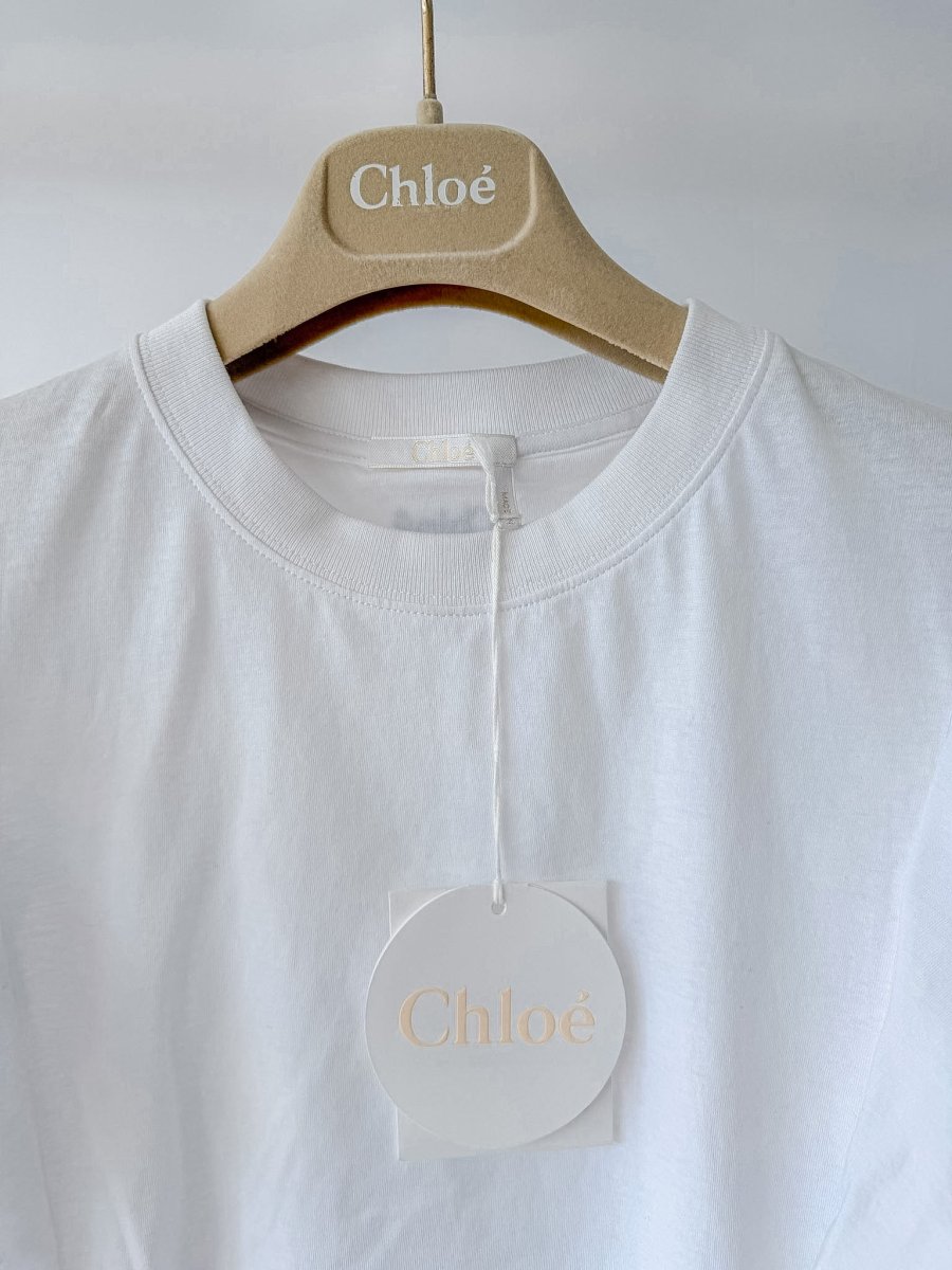 Chloe White Ruffle Flutter Sleeve T-Shirt Top - Imagen 9
