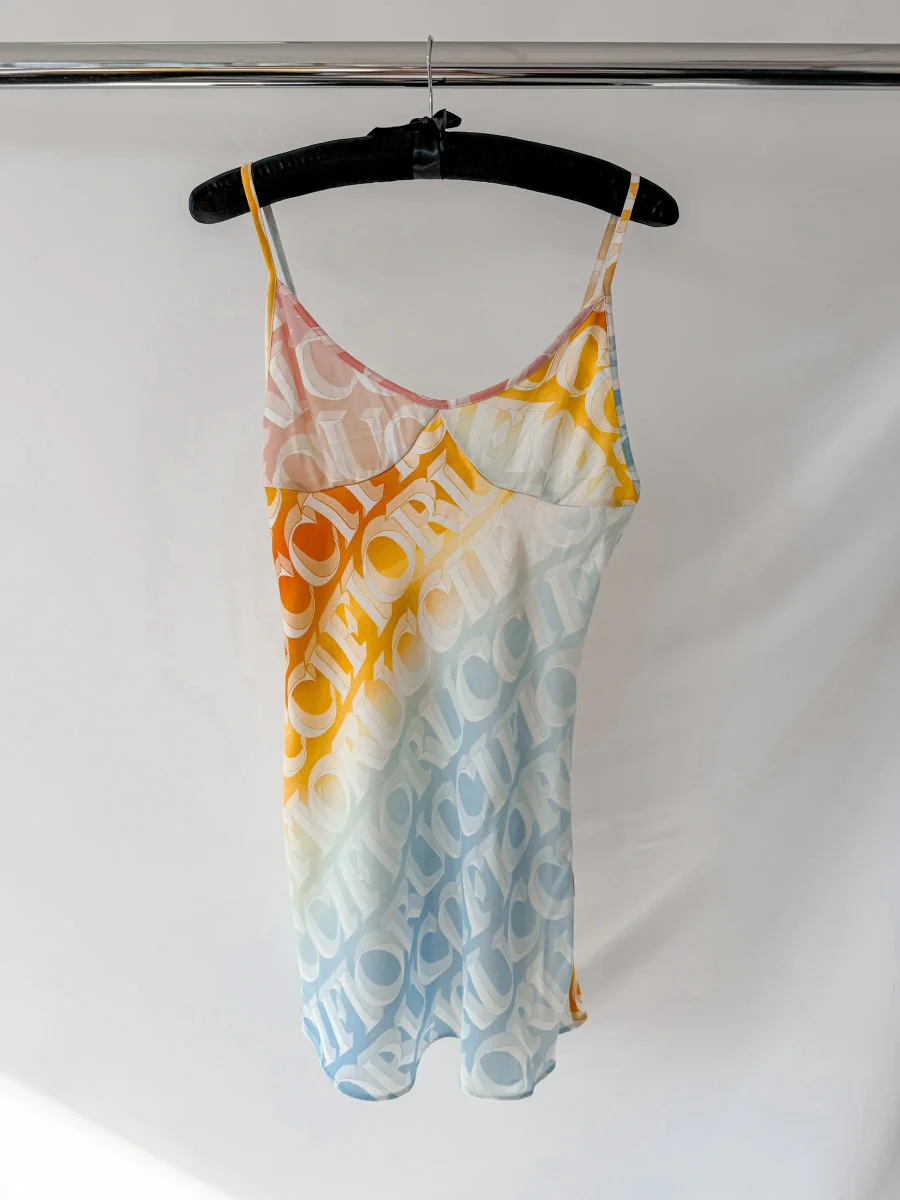 Fiorucci Pastel Monogram Slip Dress - Imagen 3