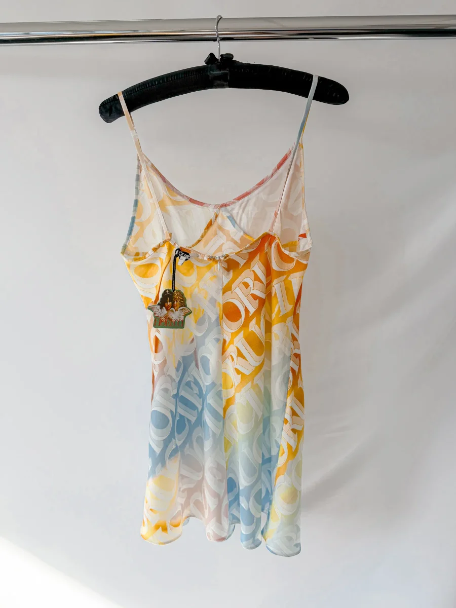 Fiorucci Pastel Monogram Slip Dress - Imagen 9