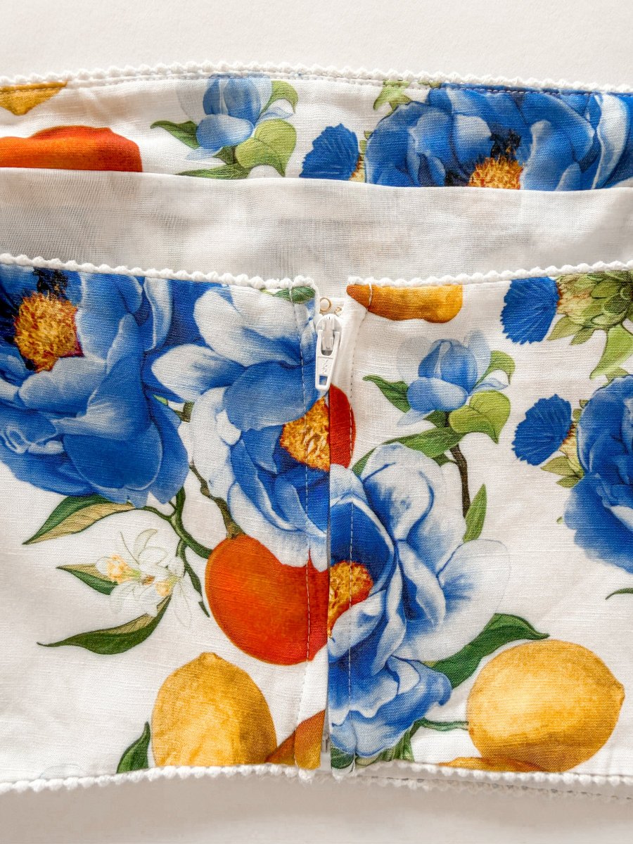 Borgo de Nor Didi Lemon Floral Printed Cropped Top - Imagen 8