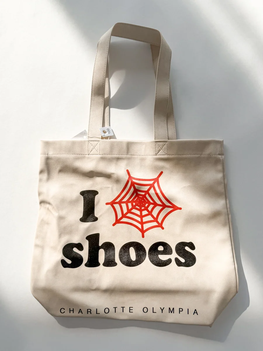 Charlotte Olympia I Heart Shoes Leather Tote Bag