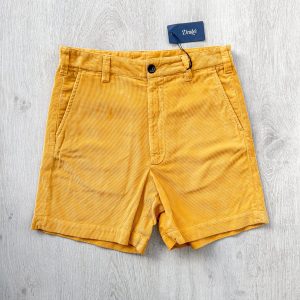 Drake's Fatigue Mustard Yellow Cotton Corduroy Needlecord Shorts