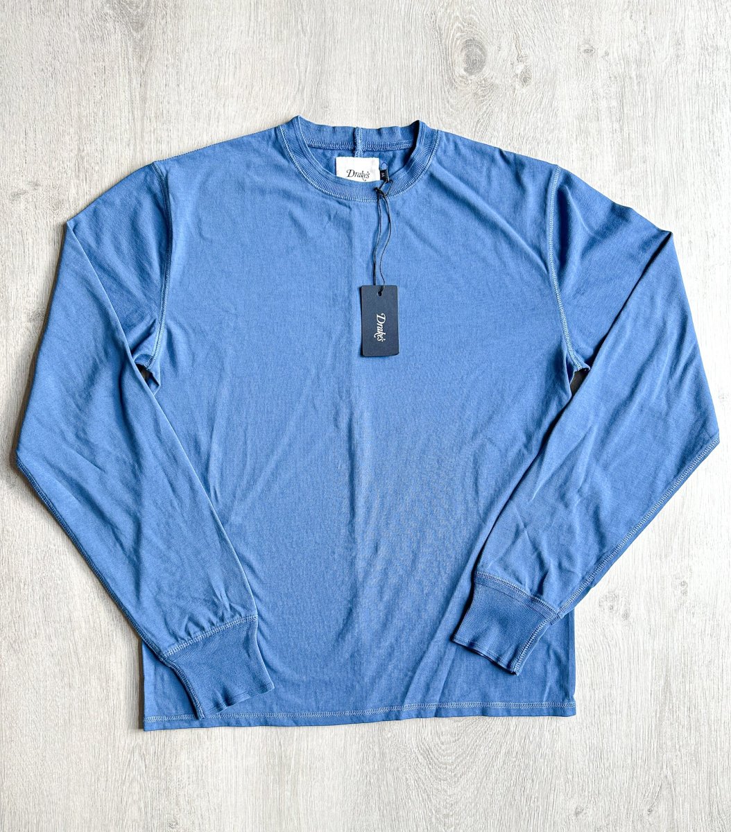 Drake's Dutch Blue Long Sleeve Hiking Tee Shirt - Imagen 2