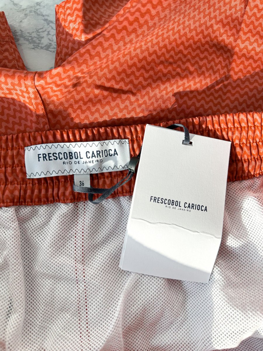 Frescobal Carioca Classic Underwater Copacabana Terracota Swim Shorts - Imagen 7