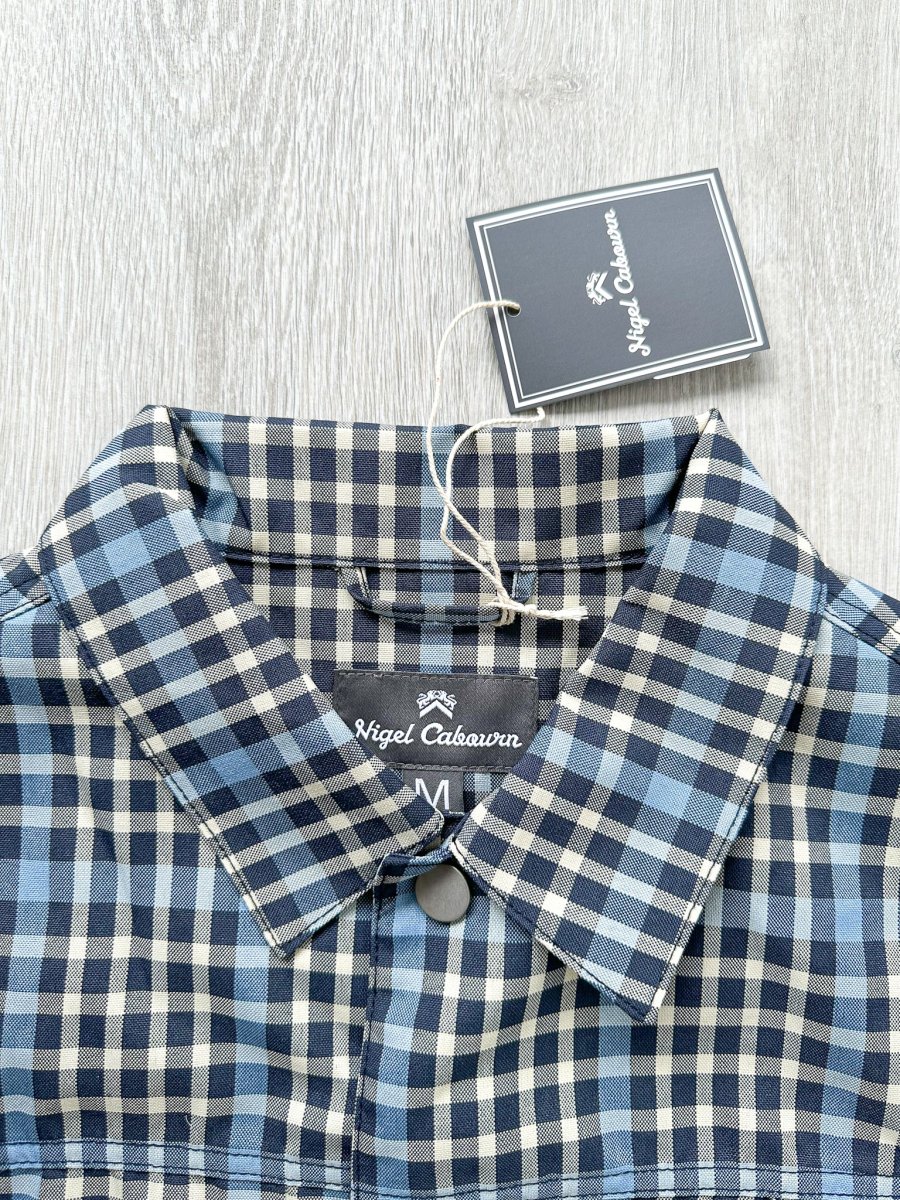 Nigel Cabourn Japanese S Type 1 Jacket Blue Checked - Imagen 3