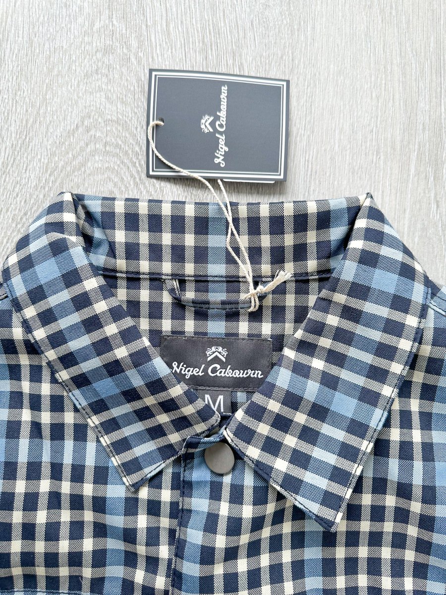 Nigel Cabourn Japanese S Type 1 Jacket Blue Checked - Imagen 6