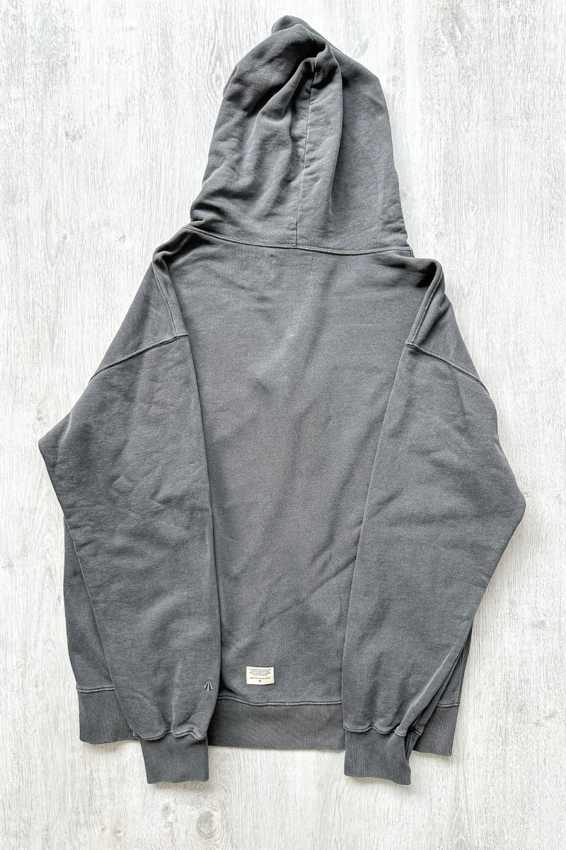 Nigel Cabourn Black Embroidered Arrow Zip Hoodie Jacket - Imagen 3