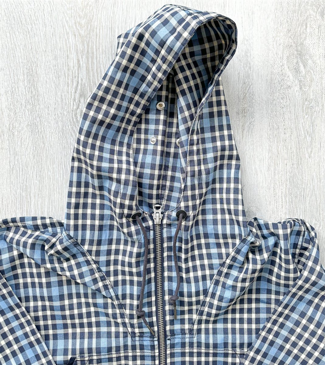 Nigel Cabourn Smock Jacket Blue Checked Blue - Imagen 3