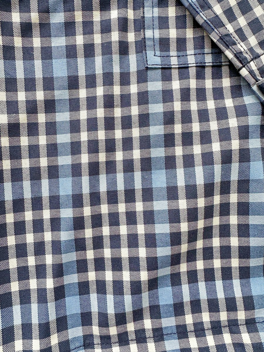 Nigel Cabourn Smock Jacket Blue Checked Blue - Imagen 7