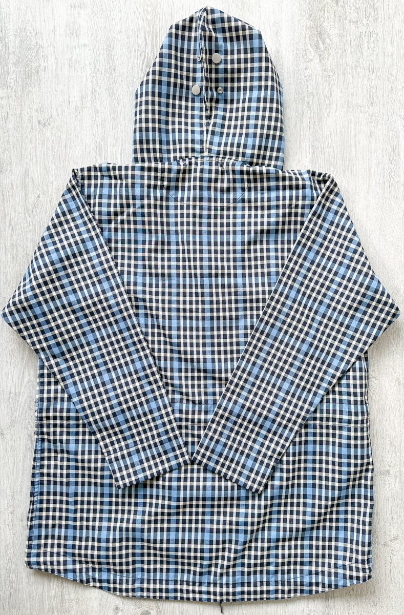 Nigel Cabourn Smock Jacket Blue Checked Blue - Imagen 8
