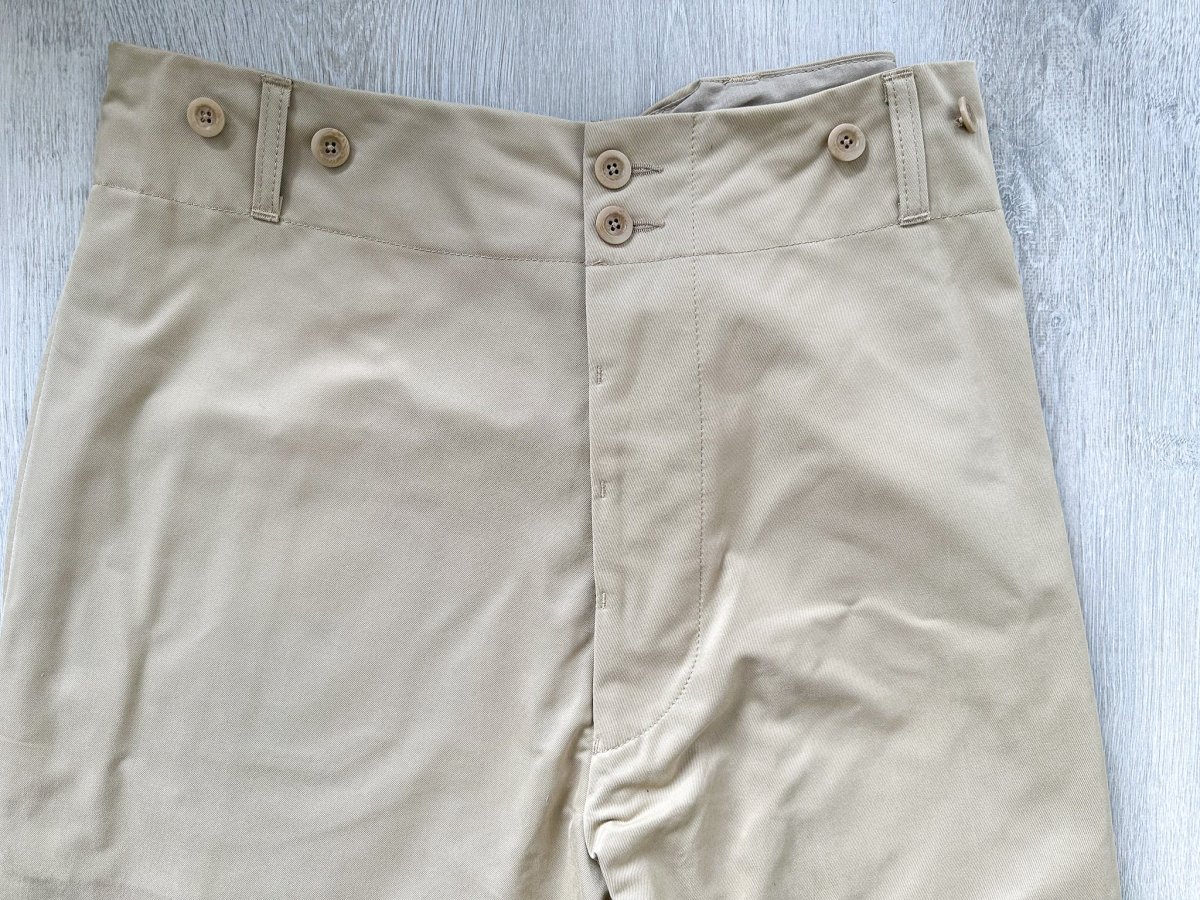Nigel Cabourn P-6 Farm Pant Twill Cotton in Beige - Imagen 5