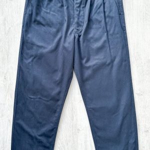 Nigel Cabourn Chino Navy Blue P-2 Slim Tapered Drill Pants Trousers