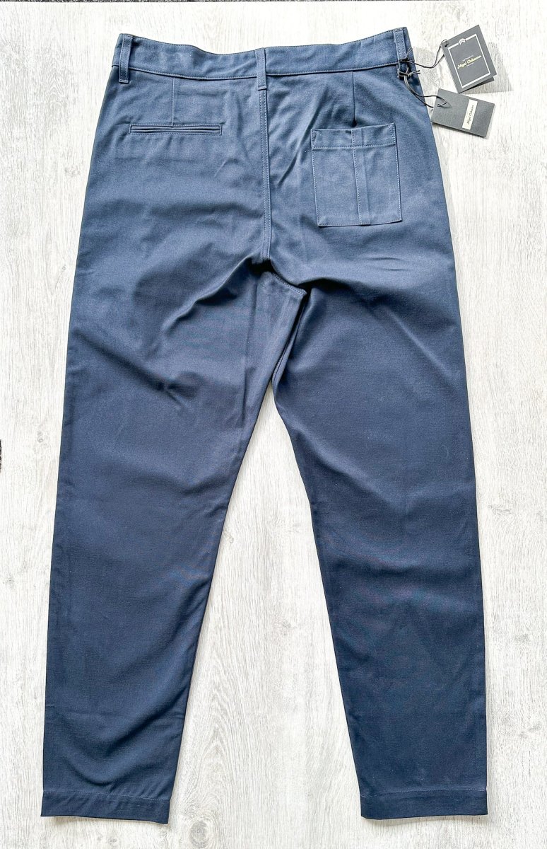 Nigel Cabourn Chino Navy Blue P-2 Slim Tapered Drill Pants Trousers - Imagen 3