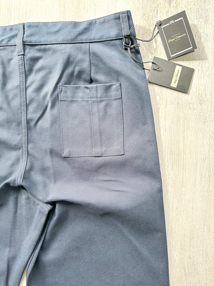 Nigel Cabourn Chino Navy Blue P-2 Slim Tapered Drill Pants Trousers - Imagen 6