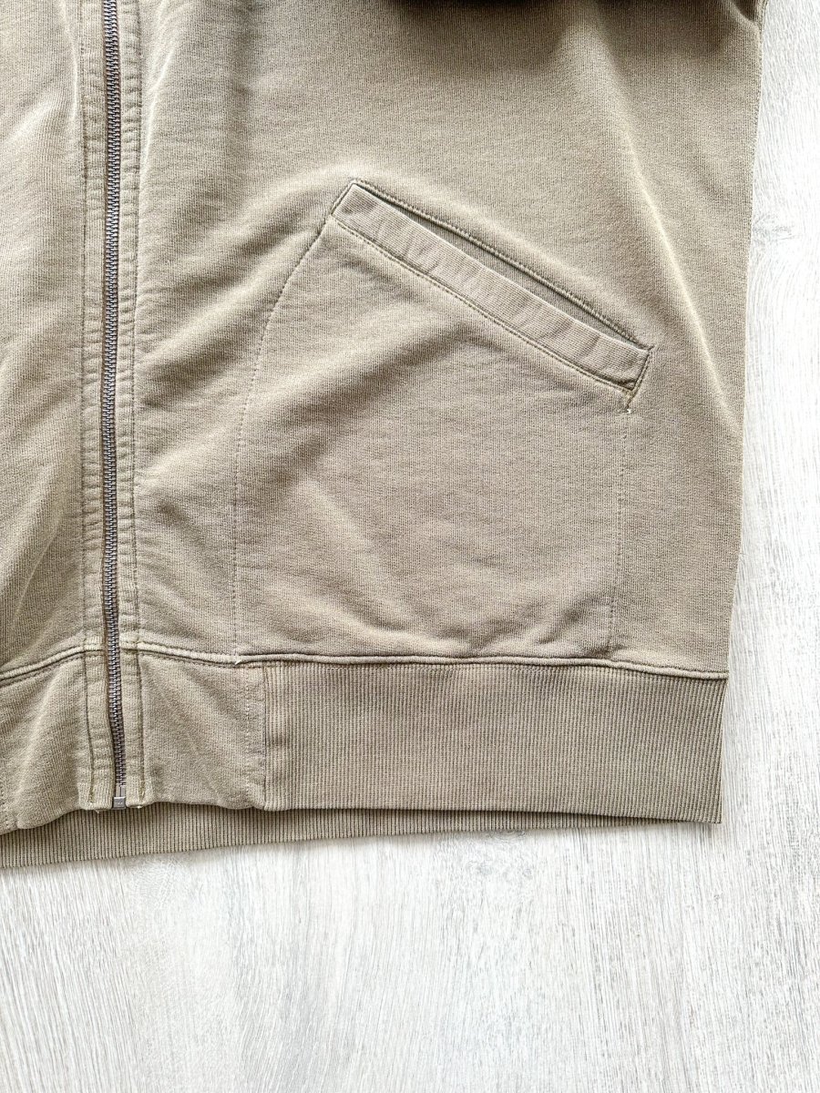 Nigel Cabourn USMC Green Embroidered Arrow Zip Hoodie Jacket - Imagen 4
