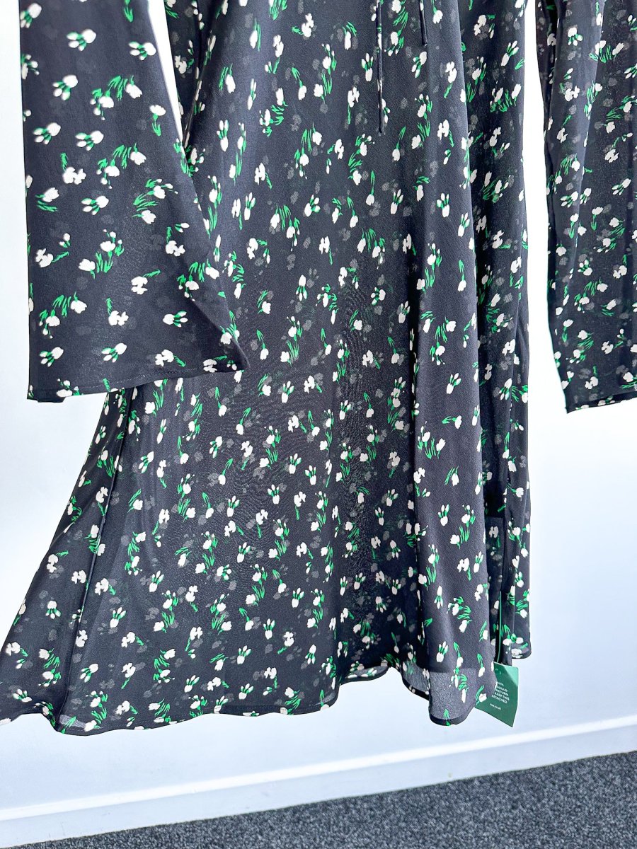 Rixo London Celeste Silk Ditsy Floral Print Summer Mini Dress - Imagen 6