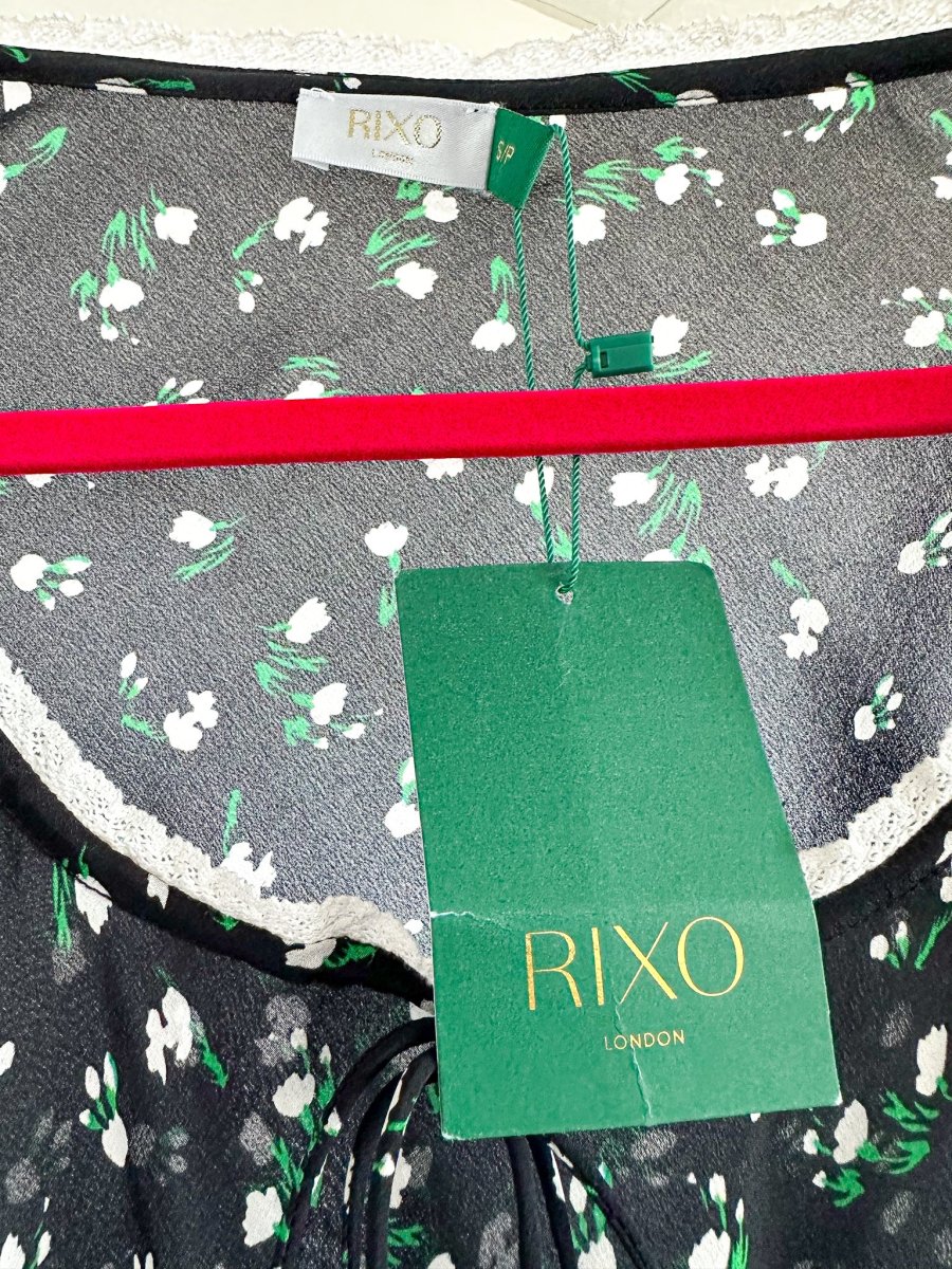 Rixo London Celeste Silk Ditsy Floral Print Summer Mini Dress - Imagen 5