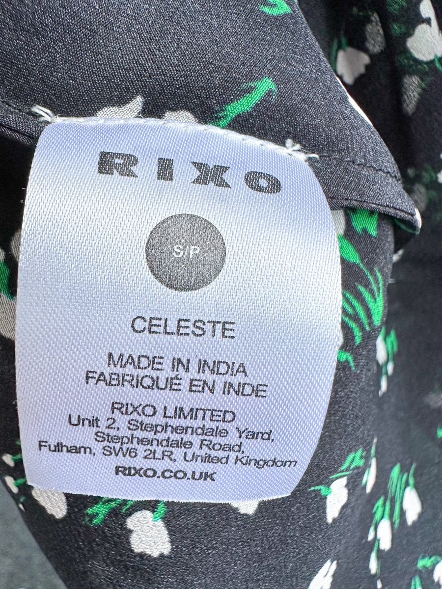 Rixo London Celeste Silk Ditsy Floral Print Summer Mini Dress - Imagen 9