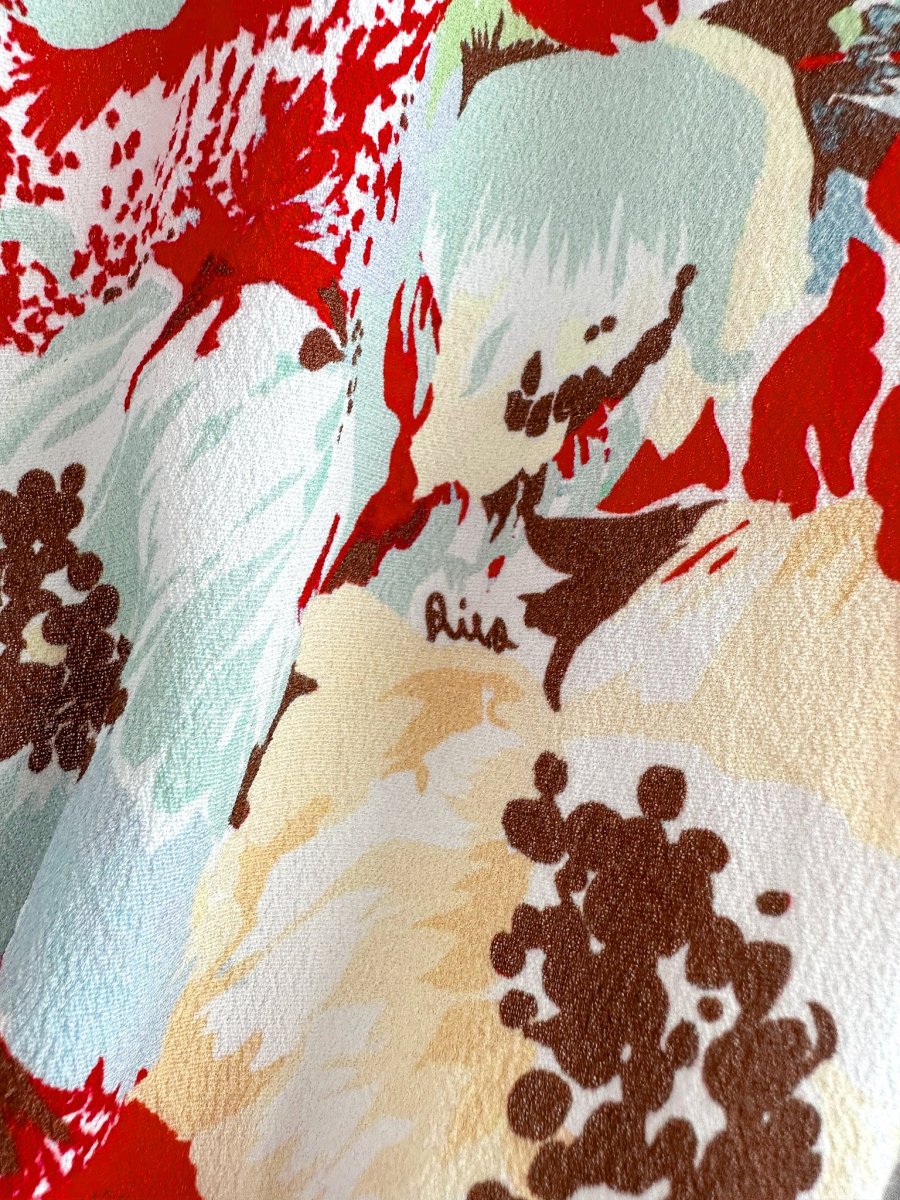 Rixo London Jules Poppies Floral Print Button Front V-Neck Summer Mini Dress - Imagen 9