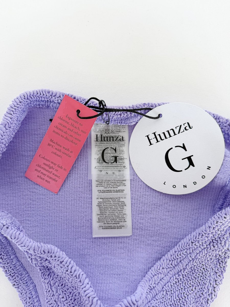 Hunza G Lilic Purple High Leg Bikini Set - Imagen 8