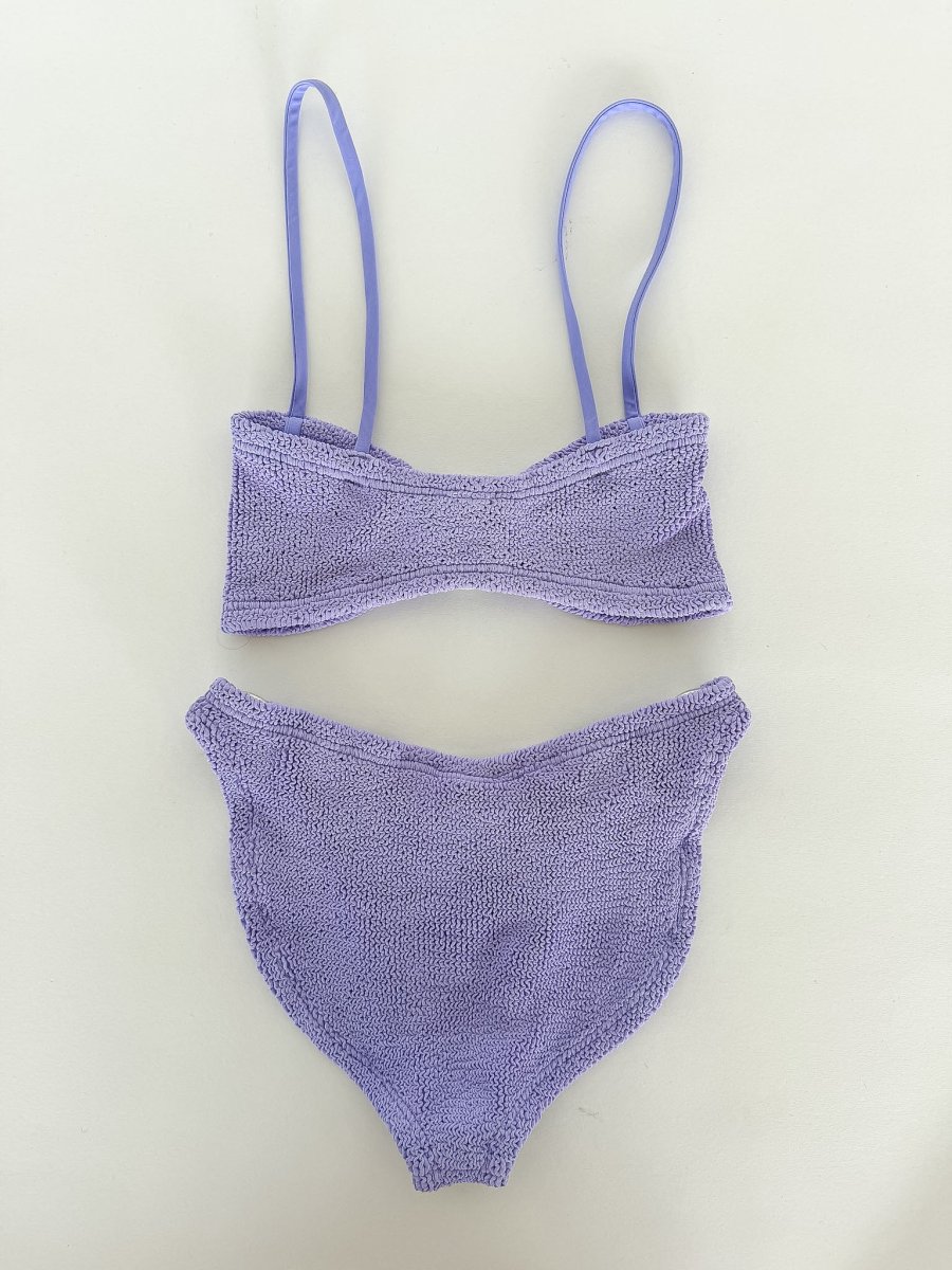 Hunza G Lilic Purple High Leg Bikini Set - Imagen 3