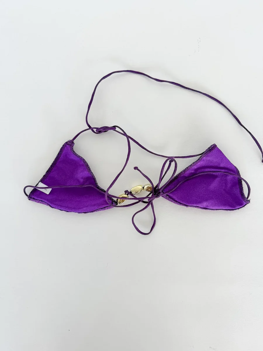 Oseree Purple Glitter Bikini Set Glazed Lumiere - Imagen 5