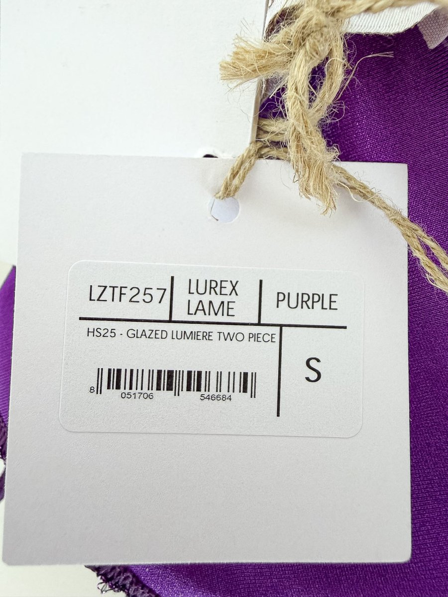 Oseree Purple Glitter Bikini Set Glazed Lumiere - Imagen 9