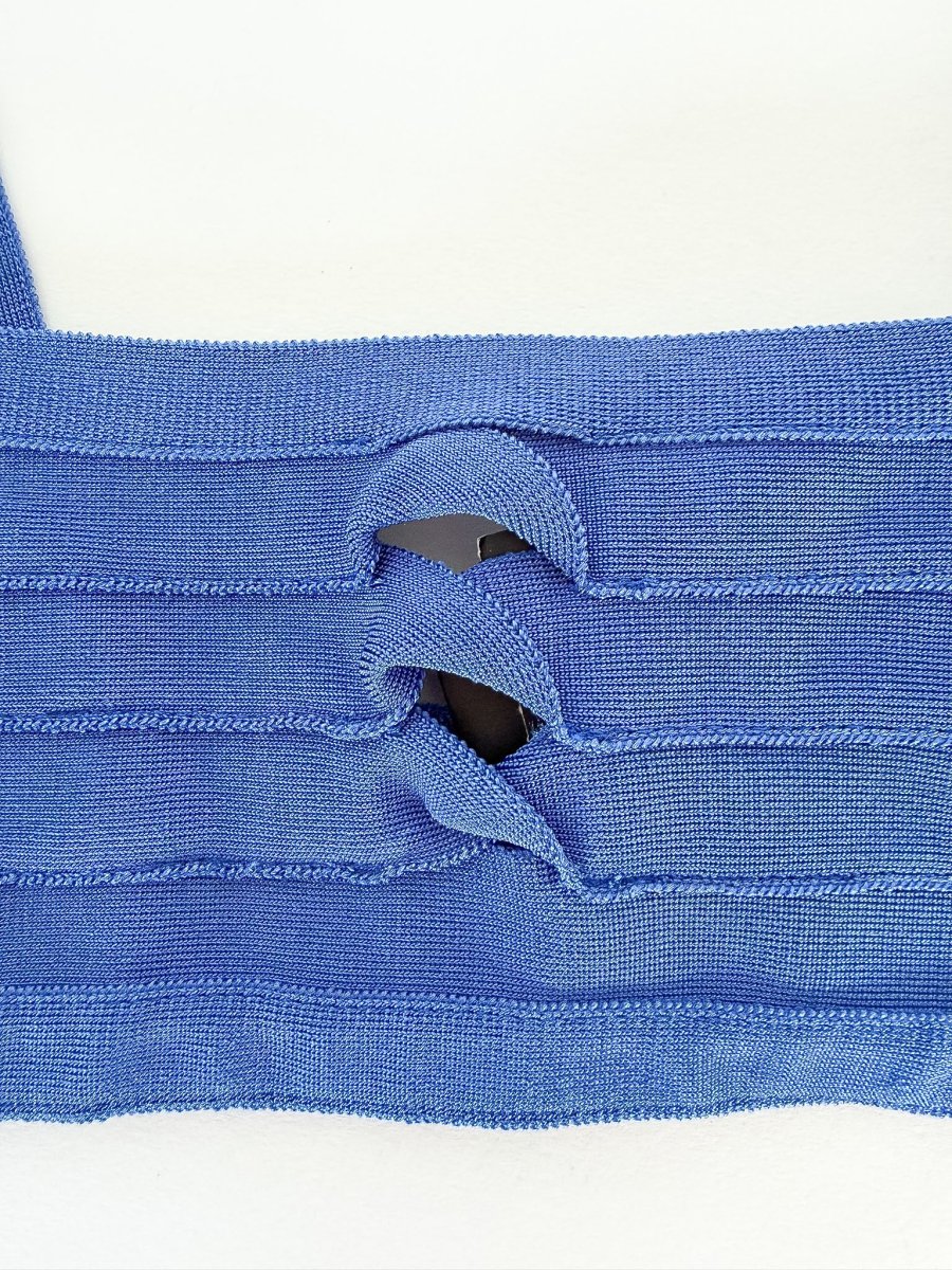 Herve Leger Milou Bikini Top Blue - Imagen 5