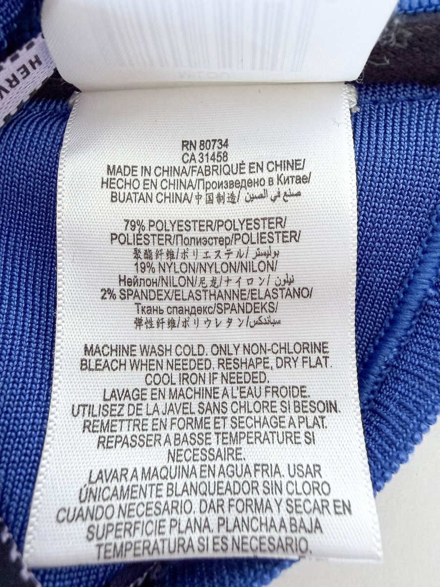 Herve Leger Milou Bikini Top Blue - Imagen 8