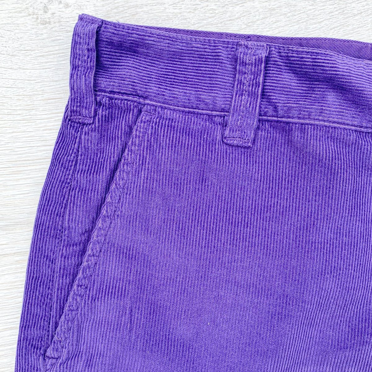 Drake's Purple Needle Cord Cotton Corduroy Chino Shorts - Imagen 6