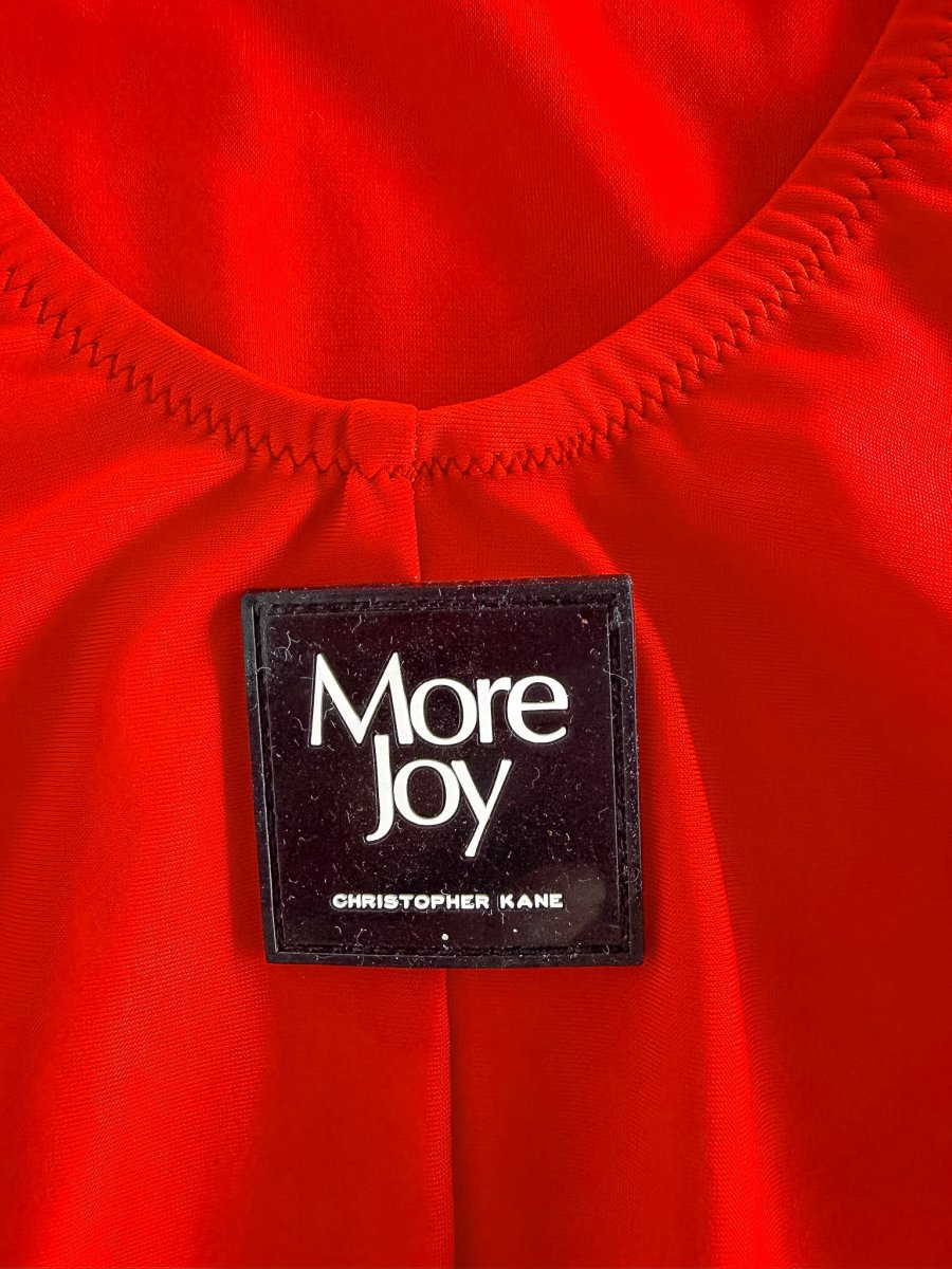 More Joy Christopher Kane Red Special Swimsuit Low Back Cheeky - Imagen 5