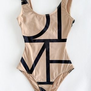 Toteme Logo Monogram One-Piece Swimsuit