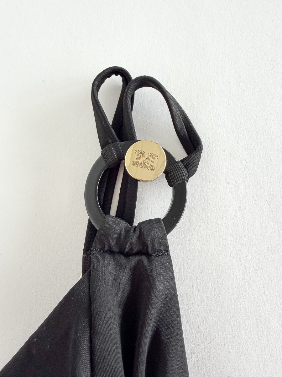 Max Mara Beachwear Black Corinna One-Piece C-cup Swimsuit - Imagen 3