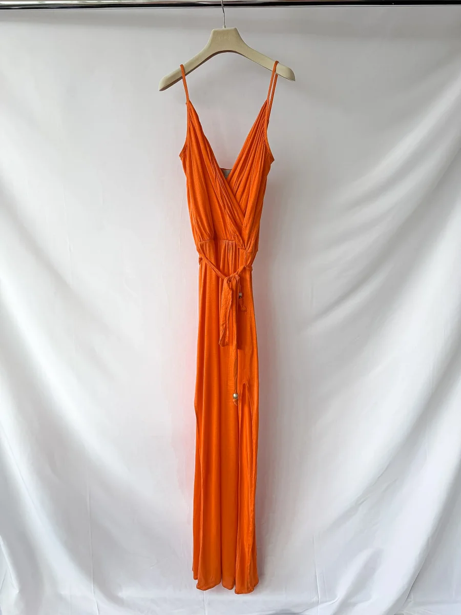 Melissa Odabash Zoe Orange Beach Summer Maxi Dress - Imagen 7