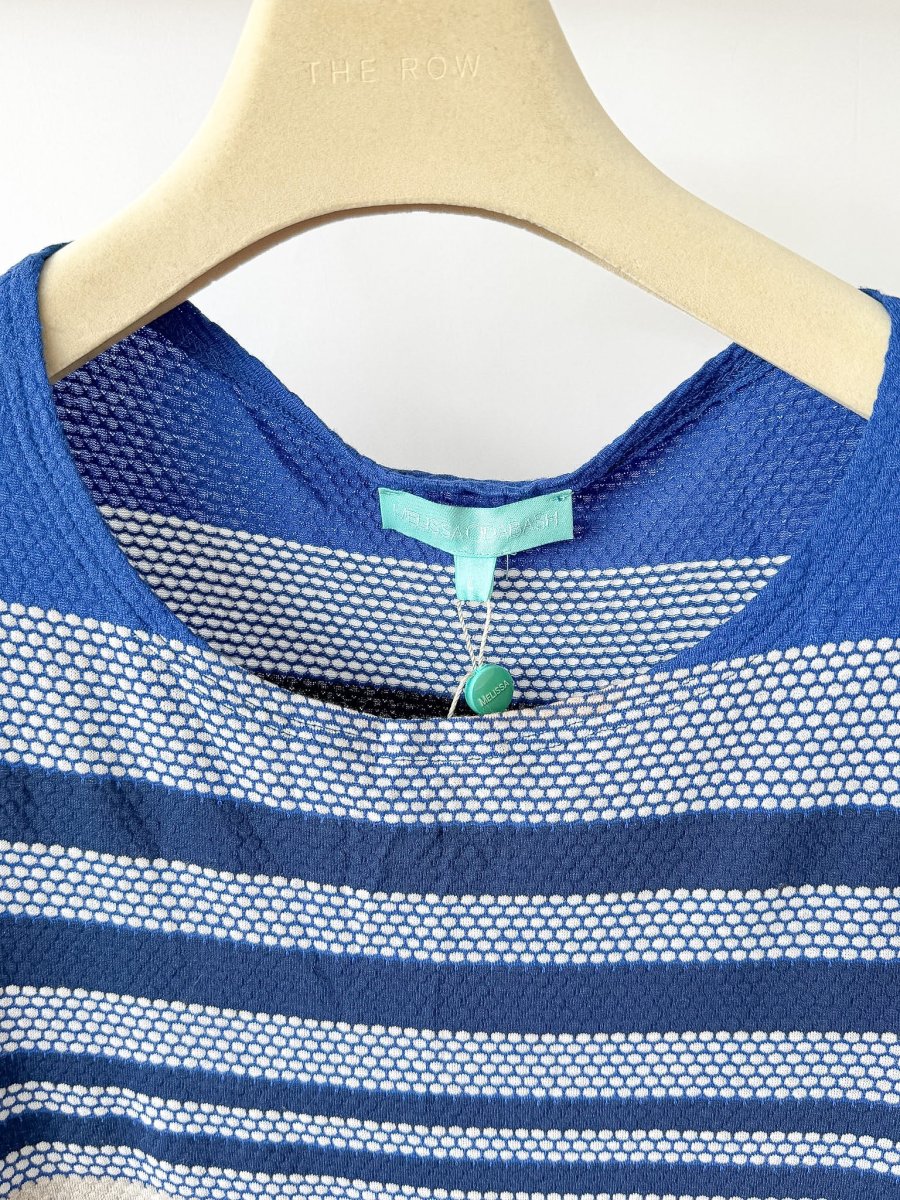 Melissa Odabash Maddie Blue Nautical Striped Dress - Imagen 9