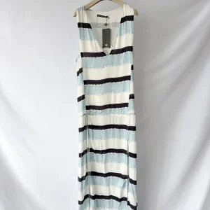 Vix Paula Hermanny Long Caftan Summer Poolside Blue Dress
