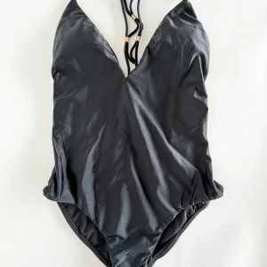 Vix Paula Hermanny Black Racer Open Back Swimsuit