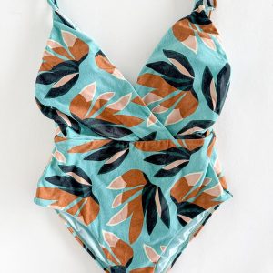 Vix Paula Hermanny Turquoise Floral Swimsuit