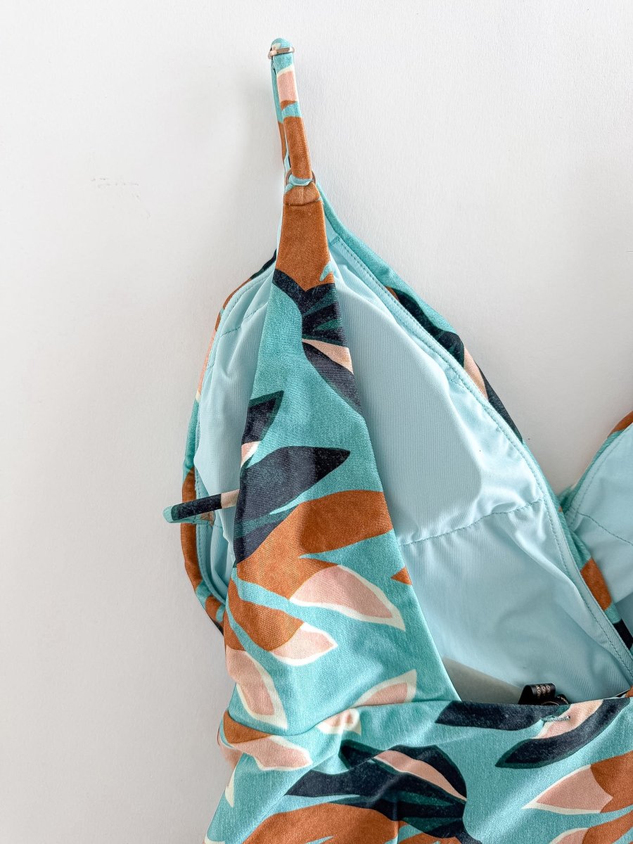 Vix Paula Hermanny Turquoise Floral Swimsuit - Imagen 5