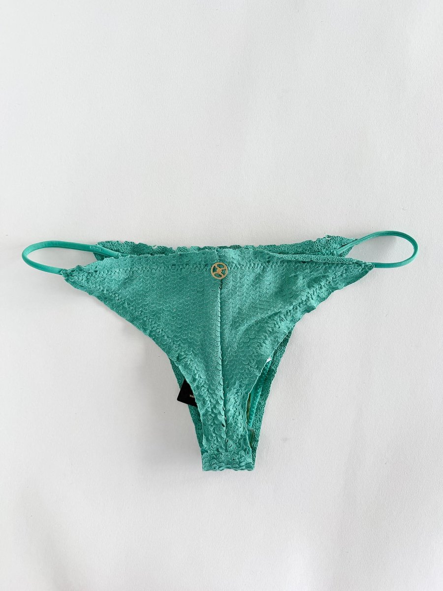 Vix Paula Hermanny Cheeky Scaled Green Bikini Bottom - Imagen 3