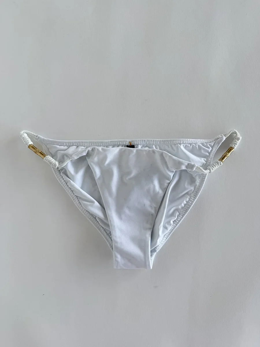 Vix Paula Hermanny White String Bikini Bottom