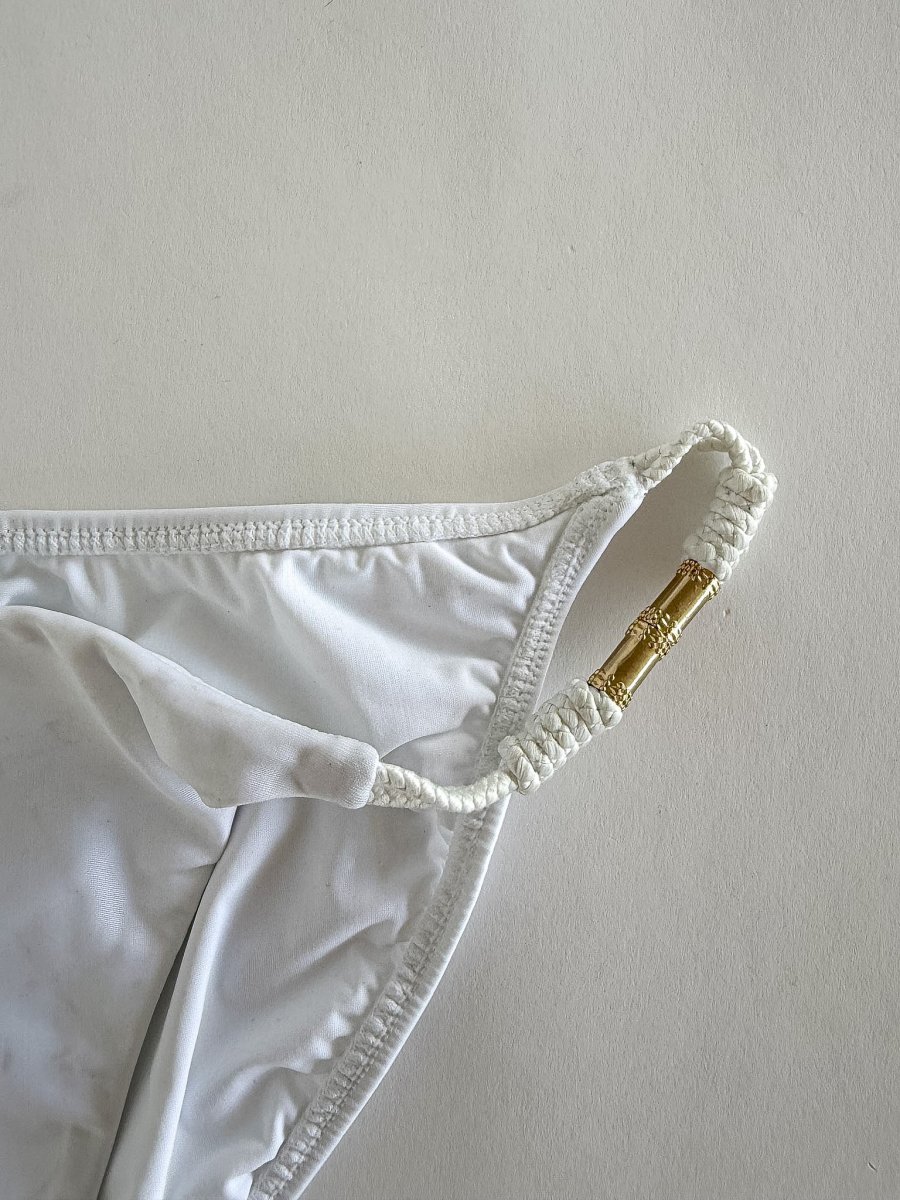 Vix Paula Hermanny White String Bikini Bottom - Imagen 4